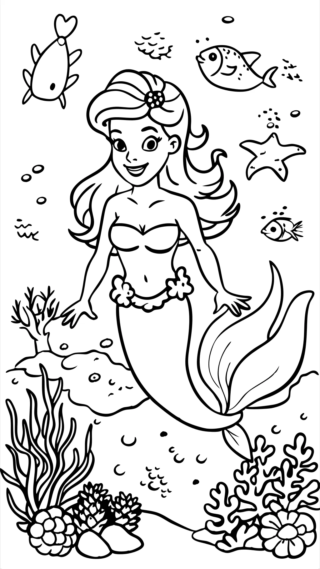 coloriages imprimables gratuits ariel